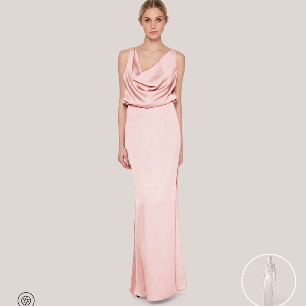 NWT Fame and Partners The Libra pale pink gown.